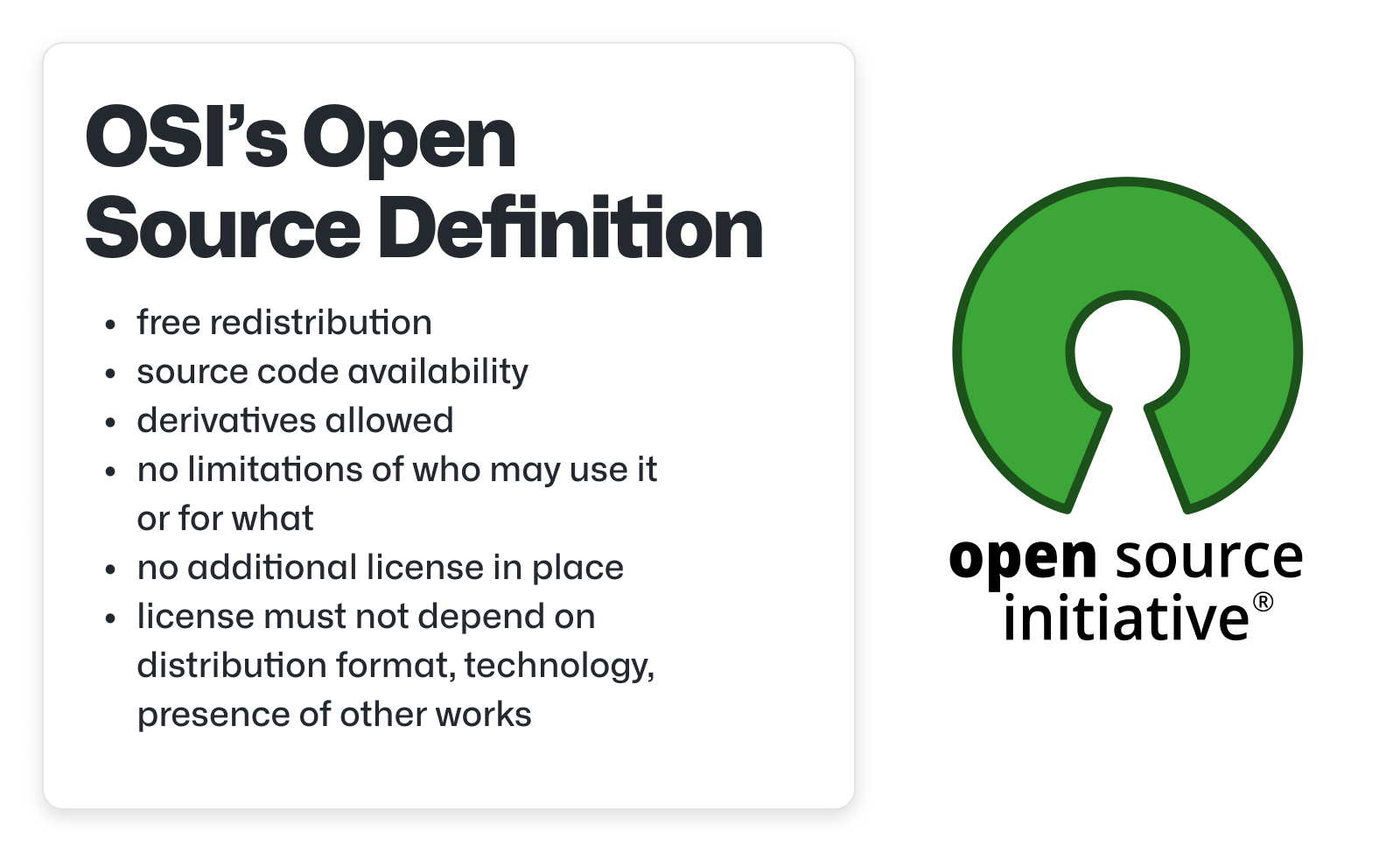 Applying the definition of open source for business