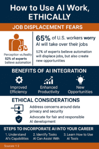 How to use AI at work ethically an infographic