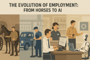Will robots take my job, from horses to AI